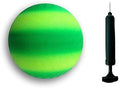8.5 Inch Playground Balls Red, Blue, Green, Yellow And Rainbow! (1 Ball, Green Rainbow +Pump)