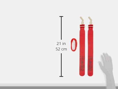 Flag-A-Tag Sonic Boom Flag Belts, Scarlet, 52-Inch (One Dozen)