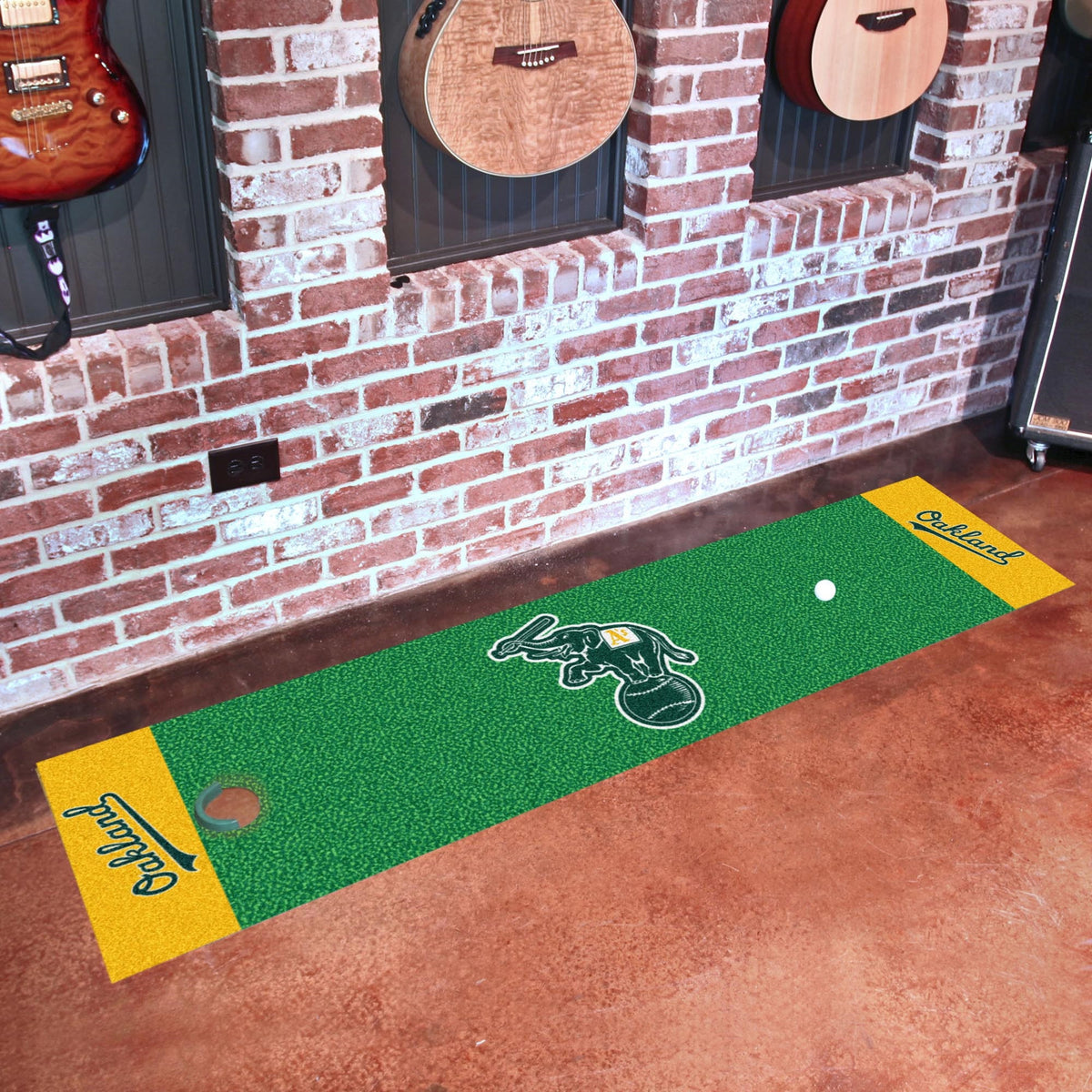 Oakland Athletics Putting Green Mat  1.5ft. x 6ft.