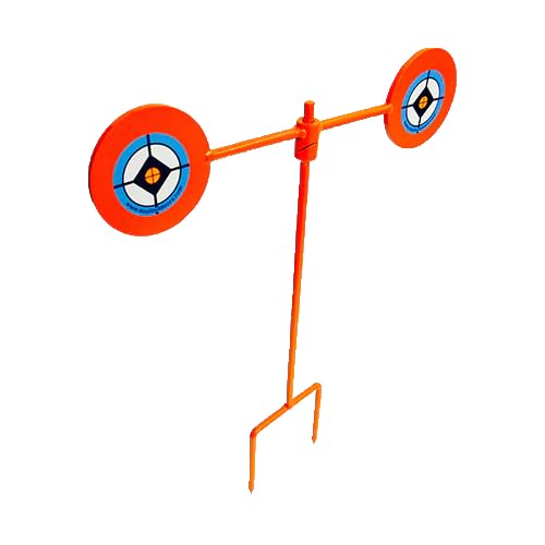 Do-All Outdoors - Helios Spinner Steel Target, Rated For .22 Caliber, Orange, One Size (H350)