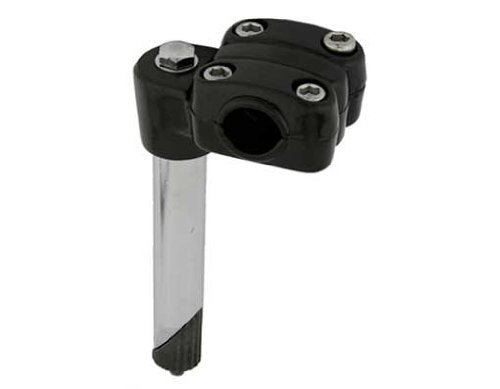 Alta Bicycle Steel 4 Bolt Alloy Bmx Quill Stem,Multiple Sizes & Colors. (Black, 22.2Mm)