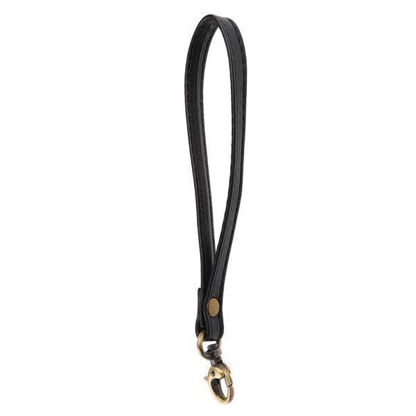Ujeavette 3Xdurable Leather Replacement Wrist Strap For Clutch, Wristlet, Purse Black