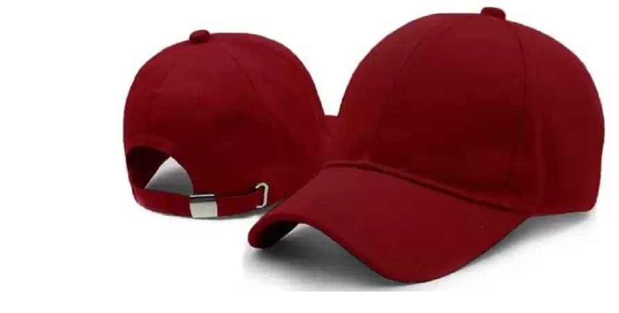 Selloria Acrylic Brand A Cap Unisex Cap Quick Drying Sun Hat For Activites Sports Baseball Hat Maroon Colour For Men(Pack Of 1),