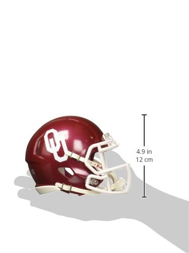 Riddell Ncaa Oklahoma Sooners Speed Mini Helmet, 7.5'' X 6.5''