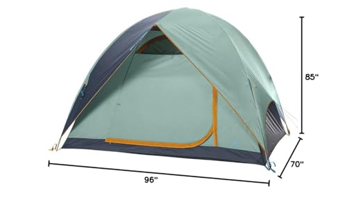 Kelty Tallboy Family + Car Camping Tent, 4 Or 6 Person Freestanding Overnight Shelter, Large Capacity, Tall Height, Stuff Sack I