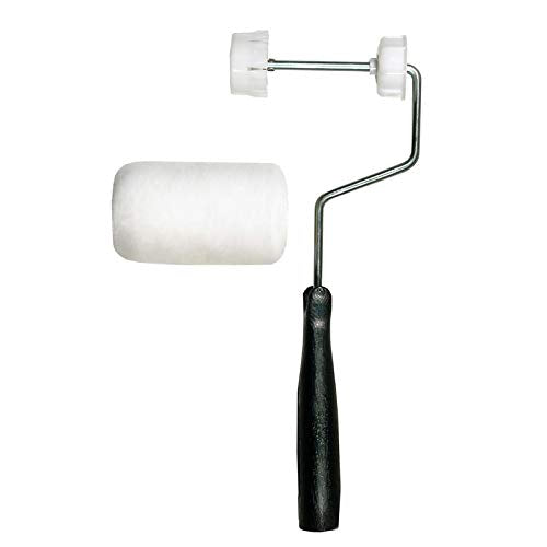1014483 Roller Cvr W/Frm 4'''' Linzer 4 In. W Trim Paint Roller Cover And Frame Threaded End (Pack Of 6)