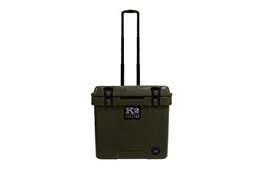 K2 Coolers Summit Wheeled 30 Cooler, Duck Boat Green