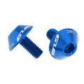 Myaddiction 5X2 Pieces Bike Bicycle Water Bottle Cage Holder Bolt Threaded Screws Blue
