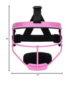 Rip-It Emma Collection Girls Softball Fielders Mask With Mermaid Pattern (Gumball Pink) - Lightweight Secure Fit Provides Maximu