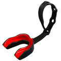Oral Mart Black/Red Strapped Youth Mouth Guard For Kids - Sports Mouthguard With Strap For Football, Ice Hockey, Lacrosse, Taekw