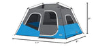 Core 6 Person Instant Cabin Tent With Led Lights  Lighted Pop Up Camping Tent With Easy 60 Second Camp Setup  Portable Large Fam