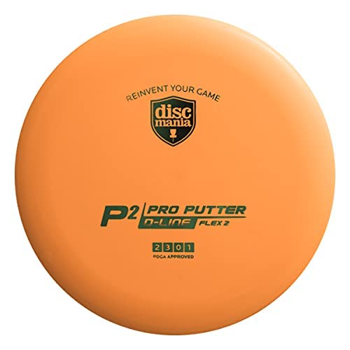Discmania D-Line P2 Flex 2 Disc Golf Putter 173-176G (Colors May Vary)