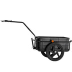 Vevor Bike Cargo Trailer, 88 Lbs Load Capacity, Heavy-Duty Bicycle Wagon Cart, Foldable Compact Storage With Universal Hitch, Wa