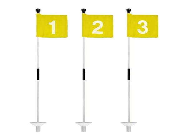 olf Flagstick with Flag Surface - Portable Design, Ideal for Yard Practice Putting Green