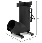 Stanbroil Camping Rocket Stove For Outdoor Cooking, Portable Wood Burning Stove For Backyard, Camp Cooking And Emergency Situati