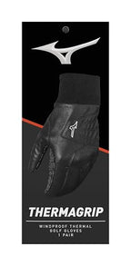 Mizuno Unisex ThermaGrip Cold Weather Golf Glove, Black, Small