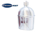 ALFA 1 Military Stainless Steel Canteen & Kidney Style Cup for Hiking, Camping, 1 Quart Canteen