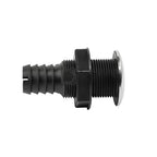 Whitecap Industries S-3803C Stainless Steel/Nylon Thru-Hull With Barb - 1-1/8'' Hose Size, Straight