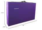 Signature Fitness All Purpose 4X8X2'' Extra Thick High Density Anti Tear Gymnastics Gym Folding Exercise Aerobics Mats, Purple