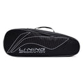 LiNing All Star Single Zip Polyester Badminton Kit Bag (Black, Large) | Dedicated Compartments | Unisex  Men, Boys, Girls, Wom