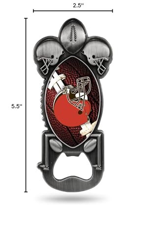 Rico Industries Nfl Cleveland Browns Magnetic Metal Bottle Opener Party Starter