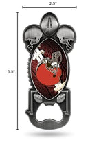 Rico Industries Nfl Cleveland Browns Magnetic Metal Bottle Opener Party Starter