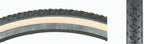 Sunlite Hybrid V-Track Tires, K161, 27'' X 1-3/8, Black/Gum