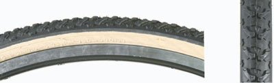 Sunlite Hybrid V-Track Tires, K161, 27'' X 1-3/8, Black/Gum