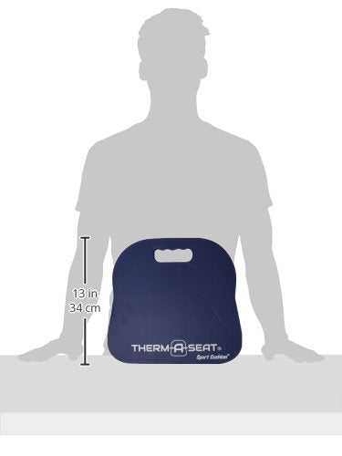 Northeast Products Therm-A-Seat Sport Cushion Stadium Seat Pad, Navy Blue 13''X14''X.75''