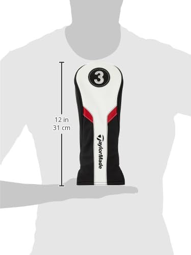 Taylormade Golf Fairway Headcover, Blackwhite, Large