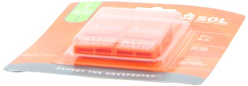 S.O.L. Survive Outdoors Longer Slim Rescue Howler Whistle (2-Count), Orange, Model:Ad0010