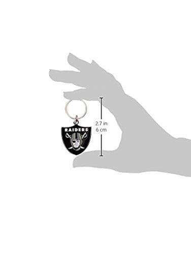 Nfl Siskiyou Sports Fan Shop Las Vegas Raiders Chrome & Enameled Key Chain One Size Team Colors