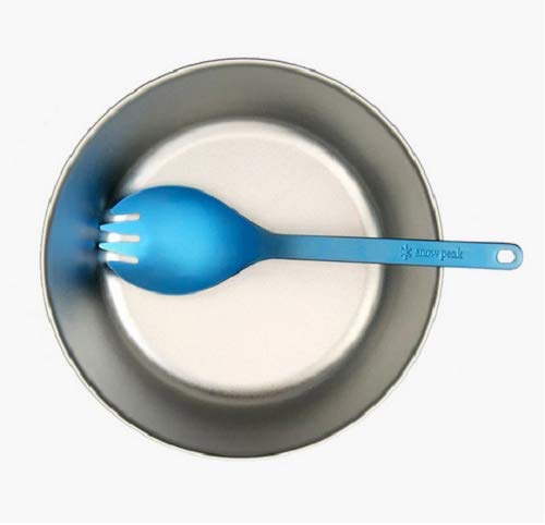 Snow Peak Titanium Trek Bowl - Ultralight & Sturdy Titanium Bowl - Durable & Compact Cookware For Camping, Hiking, Or Backpackin