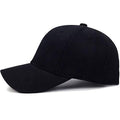 Tailorvisit Cotton Panel Plain Summer Cap With Adjustable Velcro Strap And Air Holes For All Sports Black