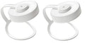 Nalgene 32Oz Wide Mouth Water Bottle Cap Replacement White Loop Top Lid (2-Pack)