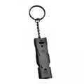 Trendynest 2Xdouble Pipe Whistle Lifesaving Emergency Sos Outdoor Survival Black