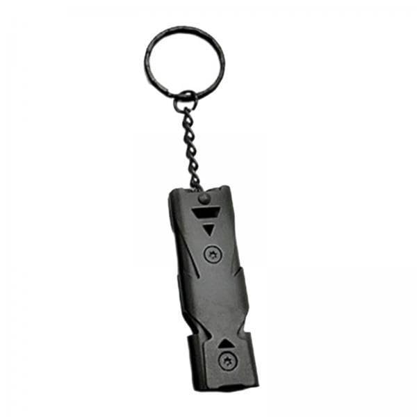 Trendynest 2Xdouble Pipe Whistle Lifesaving Emergency Sos Outdoor Survival Black