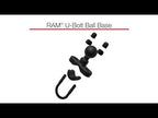 Ram Mounts Level Cup 16Oz Drink Holder With Handlebar U-Bolt Base Ram-B-132Ru With Medium Arm For Motorcycle, Atv/Utv, Bike