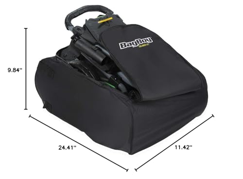 Bag Boy Carry Bag Quad Black, 9.84'' L X 11.42'' W X 24.41'' H