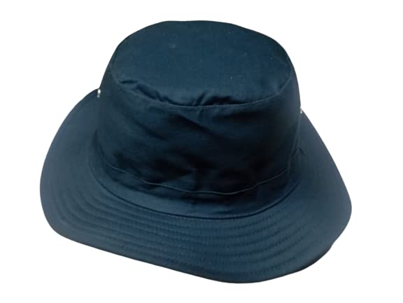 Tubination Hat Cotton Solid Sun Protection Hat For Mens & Boys (Navy Blue), Free Size