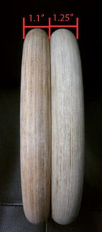 Cff Wood Olympic Rings 1.25'' Diameter - 18 Black Extra Wide Numbered Straps