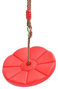 Sutekus Disc Swing Daisy Disc Rope Tree Swing (Red)
