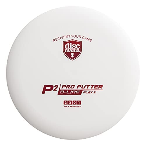 Discmania D-Line P2 Flex 2 Disc Golf Putter 173-176G (Colors May Vary)