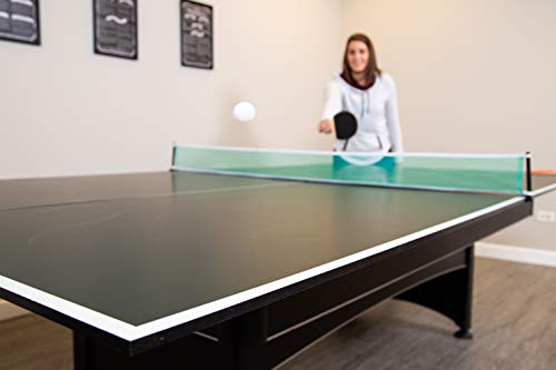 Hathaway Bg2323 Quick Set Conversion Table Tennis Top For Pool Tables, 1, Green
