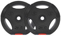 Balancefrom Vinyl Standard 1-Inch Plate Weight Plate For Strength Training And Weightlifting, 20-Pound, Pair