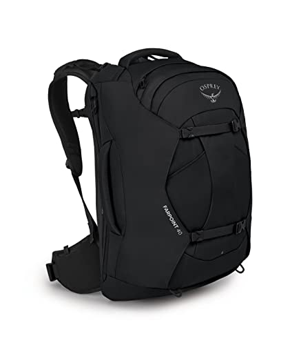 Osprey Farpoint 40L Mens Travel Backpack, Black, One Size