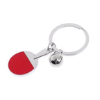 Rdd Football, Soccer Tennis Table Tennis Ping Pong Racquet Bat Sports Keychain Novelty Gifts (Table Tennis/Pingpong Bat And Ball