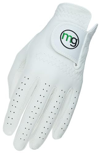MG Golf Glove Mens Left (RH Golfer) DynaGrip All-Cabretta Leather (X-Large Regular Size)