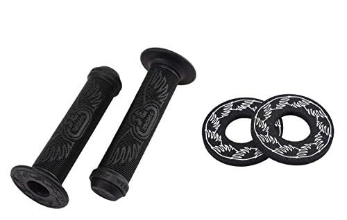 Se Bikes Wing Grips Bundle 2 Items: Se Wing Grips With Se Wing Donuts (Black)