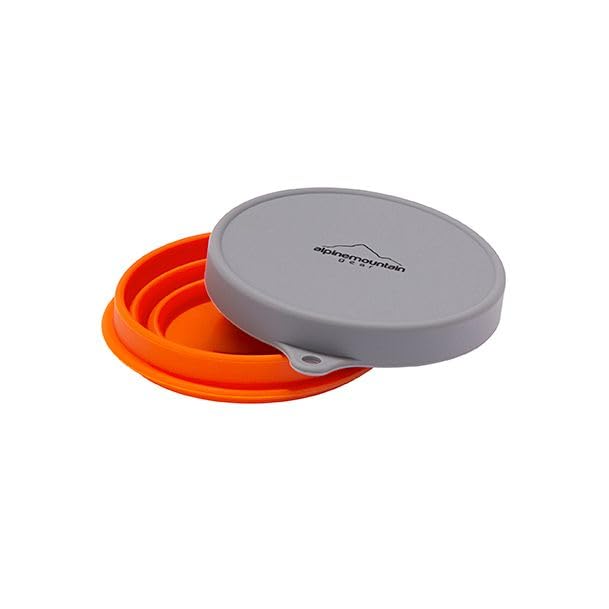 Collapsible Silicone Bowl With Lid For Camping And Backpacking - Camping Dishware Gear Essentials In Small/Red (Made By Caddis S
